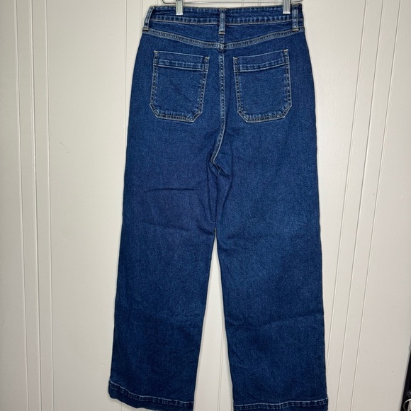 Just Black Denim High Rise Dark Blue Jeans - Picture 9 of 10
